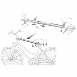PERUZZO Adaptateur Pour Vélo Femme Et VTT Suspendu Sur Porte Vélo Coffre -Éclairages vélo Soldes adaptateur pour velo femme et vtt suspendu sur porte velo coffre full 4