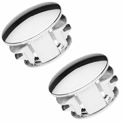 Point Bouchons De Guidon Chromé Pour Vélo - La Paire 1 Point Bouchons De Guidon Chromé Pour Vélo - La Paire