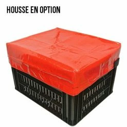 Kerri Caisse PVC Noir Sur Porte Bagage Vélo - Large -Éclairages vélo Soldes caisse pvc noir sur porte bagage velo large full 3