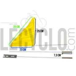 Messingschlager Drapeau De Sécurité Pour Vélo Et Remorque -Éclairages vélo Soldes drapeau de securite pour velo et remorque dim jaune
