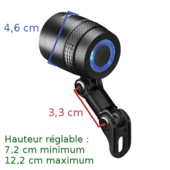 Busch-mueller Eclairage Vélo 100 Lux Sur Fourche IQ-X Noir Busch And Muller -Éclairages vélo Soldes eclairage velo 100 lux sur fourche iq x noir busch and muller full 6