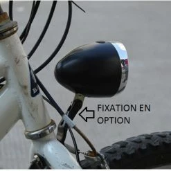 QT Cycle Feu Avant Vélo Vintage Sur Fourche 3 LEDs -Éclairages vélo Soldes feu avant velo vintage sur fourche 3 leds full 3