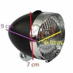 QT Cycle Feu Avant Vélo Vintage Sur Fourche 3 LEDs -Éclairages vélo Soldes feu avant velo vintage sur fourche 3 leds full 4