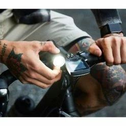 Feu Vélo Avant 450 Lumens PWR RIDER Avec Batterie Externe Knog -Éclairages vélo Soldes feu velo avant 450 lumens pwr rider avec batterie externe knog full 3