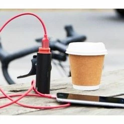 Feu Vélo Avant 450 Lumens PWR RIDER Avec Batterie Externe Knog -Éclairages vélo Soldes feu velo avant 450 lumens pwr rider avec batterie externe knog full 5