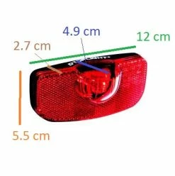 Busch-mueller Feu Vélo Pour Porte Bagage DToplight Permanent -Éclairages vélo Soldes feu velo pour porte bagage dtoplight permanent full 4