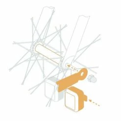 Feux Vélo Sur Moyeu AMS Light + Reelight Avec Condensateur -Éclairages vélo Soldes feux velo sur moyeu ams light reelight avec condensateur full 5