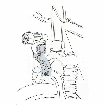 Pro Fixation Feu Avant Pour Vélo Sur Fourche 2 Pro Fixation Feu Avant Pour Vélo Sur Fourche – Image 2