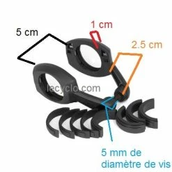 Busch-mueller Fixation Sur Cintre Pour Feu Avant Sur Fourche Busch And Muller -Éclairages vélo Soldes fixation sur cintre pour feu avant sur fourche busch and muller full 6