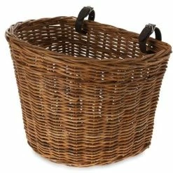 Grand Panier Sur Guidon De Vélo En Rotin Darcy L Basil