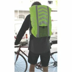 Lecyclo Housse Réfléchissante Imperméable Pour Sac Vélo -Éclairages vélo Soldes housse reflechissante impermeable pour sac velo full 6