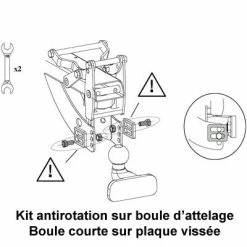 Éclairages vélo Soldes -Éclairages vélo Soldes kit antirotation pour boule d attelage full