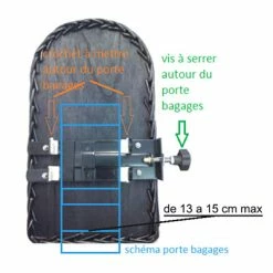 Panier Arrière En Osier Pour Chien Sur Porte Bagage Vélo -Trixie -Éclairages vélo Soldes panier arriere en osier pour chien sur porte bagage velo trixie full 5