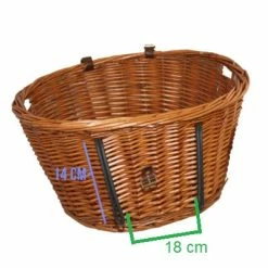 Panier Avant En Osier Pour Chien Sur Guidon - Trixie -Éclairages vélo Soldes panier avant en osier pour chien sur guidon trixie full 4