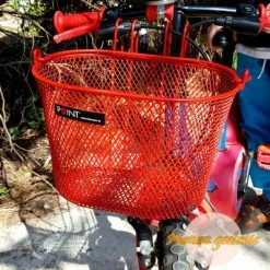 Point Panier Avant Rouge Pour Vélo Enfant -Éclairages vélo Soldes panier avant rouge pour velo enfant full 3
