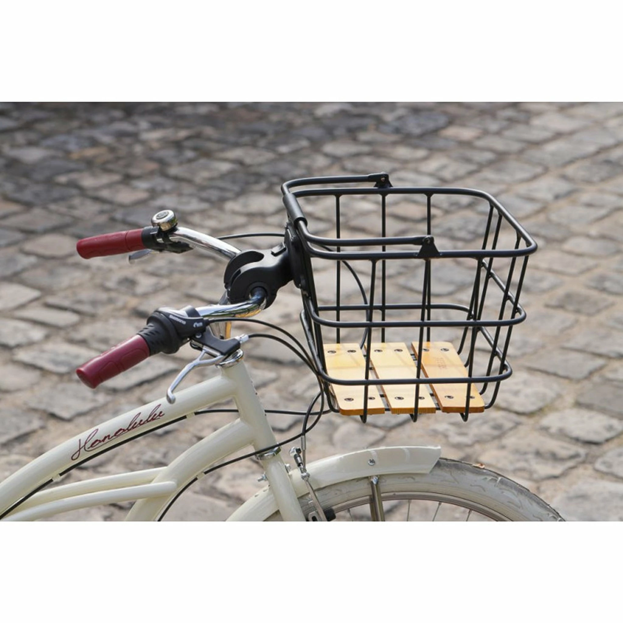 Panier Avant Pour Vélo Avec Socle En Bois Z Front Zefal 2 Panier Avant Pour Vélo Avec Socle En Bois Z Front Zefal – Image 2