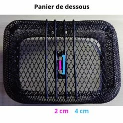 Panier Vélo Avant En Acier 20 L Sur Potence Hapo-G -Éclairages vélo Soldes panier velo avant en acier 20 l sur potence hapo g full 4
