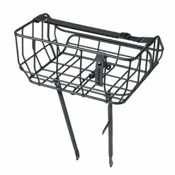 Panier Vélo Avant Noir Mat En Aluminium 25L Portland Basil