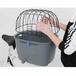 Panier Vélo Chien Amovible Avec Cage Sur Porte-bagages Trixie -Éclairages vélo Soldes panier velo chien amovible avec cage sur porte bagages trixie full 4