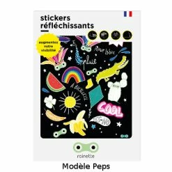 Planche De Stickers Réfléchissants Grand Format Rainette -Éclairages vélo Soldes planche de stickers reflechissants grand format rainette full 3