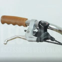 Brandless Poignées De Vélo Vintage Caramel Avec Creux 110 Mm -Éclairages vélo Soldes poignees de velo vintage caramel avec creux 110 mm full 3