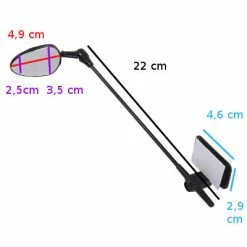 Brandless Rétroviseur Sur Casque De Vélo -Éclairages vélo Soldes retroviseur sur casque de velo full 6