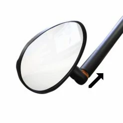 Messingschlager Rétroviseur Vélo Avec Miroir Large Convexe Embout De Guidon -Éclairages vélo Soldes retroviseur velo avec miroir large convexe embout de guidon full 3
