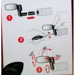 Rétroviseur Vélo Spin Zefal 7 Rétroviseur Vélo Spin Zefal -Éclairages vélo Soldes retroviseur velo spin zefal full 4