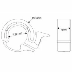 Sonnette Pour Vélo Knog Oi Classic Noire Small -Éclairages vélo Soldes sonnette pour velo knog oi classic noire small full 4