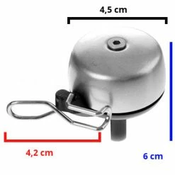 Widek Sonnette Vélo 45 Mm Grise Paperclip 5 Widek Sonnette Vélo 45 Mm Grise Paperclip -Éclairages vélo Soldes sonnette velo 45 mm grise paperclip full 3