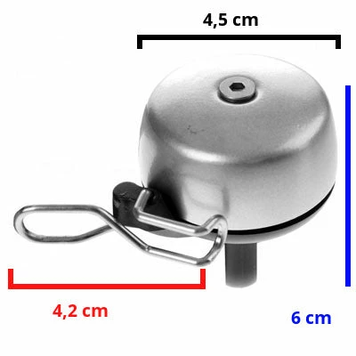 Widek Sonnette Vélo 45 Mm Grise Paperclip 3 Widek Sonnette Vélo 45 Mm Grise Paperclip – Image 3
