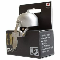Sonnette Vélo Argent Mat E-ne Crane -Éclairages vélo Soldes sonnette velo argent mat e ne crane full 4