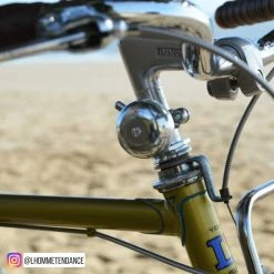 Brandless Sonnette De Vélo Au Look Ancien Couleur Argent 57 Mm -Éclairages vélo Soldes sonnette velo vintage argent