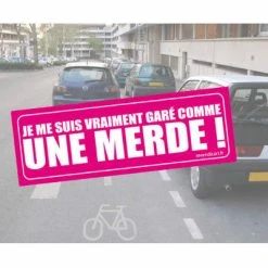 GCUM Sticker Garé Comme Une Merde