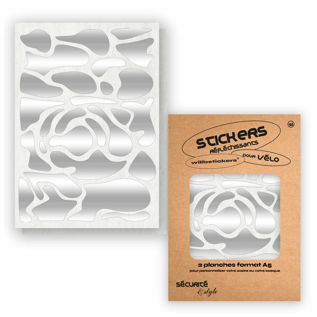 Stickers Réfléchissants Pour Cadre De Vélo Motif Camo Will B 3 Stickers Réfléchissants Pour Cadre De Vélo Motif Camo Will B – Image 3