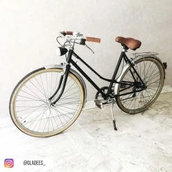 Brandless Poignées De Vélo Vintage Caramel Avec Creux 110 Mm -Éclairages vélo Soldes velo vintage gladees